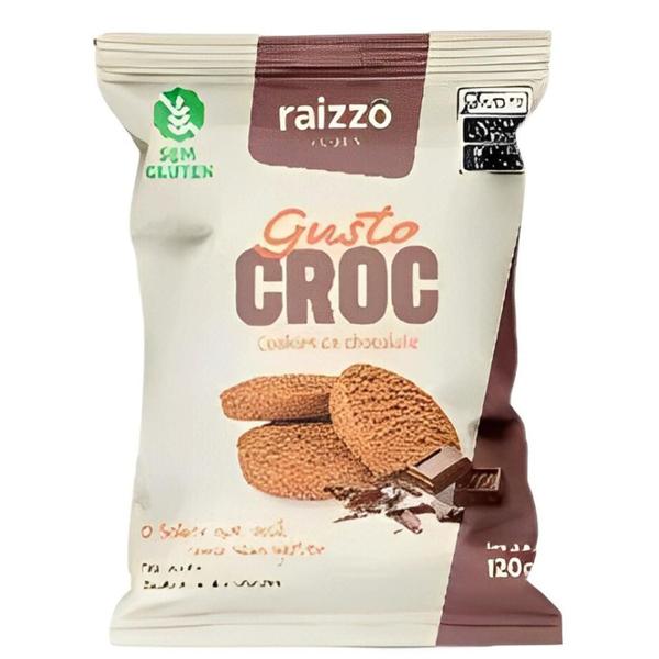 Cookie De Chocolate S/ Gluten Raizzô 120G - Raizzo Imagem de Cookie De Chocolate S/ Gluten Raizzô 120G