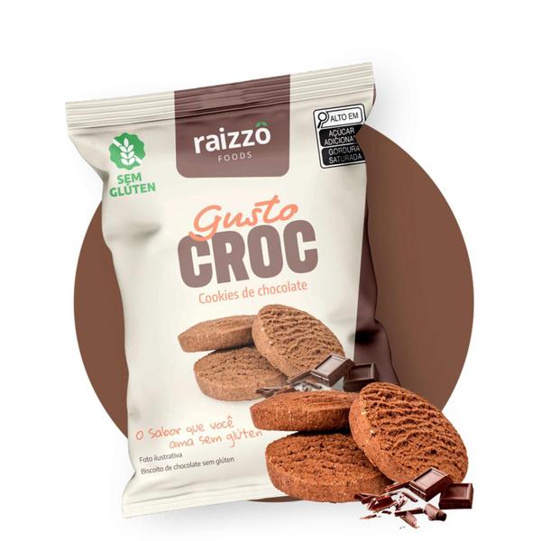 Cookie De Chocolate S/ Gluten Raizzô 120G - Raizzo Imagem de Cookie De Chocolate S/ Gluten Raizzô 120G