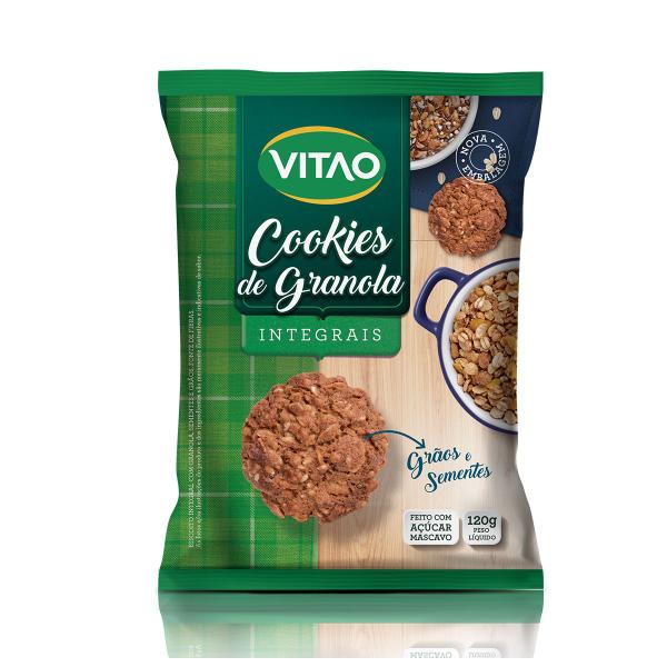 Cookie de Granola sabor Tradicional display com 8 un. de 120g - Vitao Imagem de Cookie de Granola sabor Tradicional display com 8 un. de 120g - Vitao