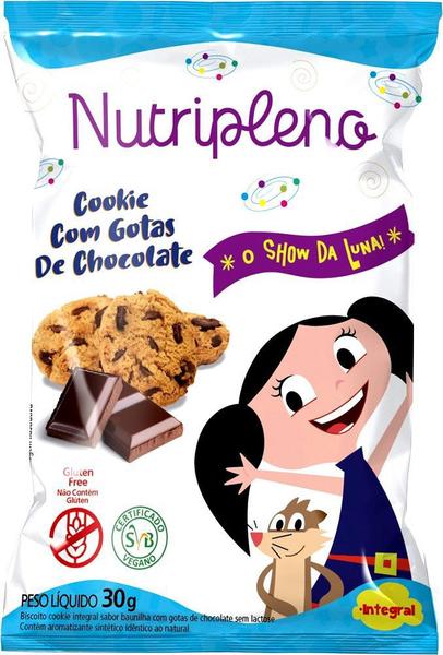 Imagem de Cookie Gotas de Chocolate O Show da Luna Sem Glúten Nutripleno 30g