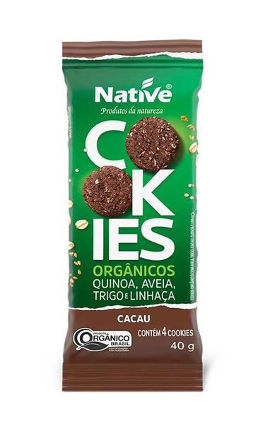 Cookie Integral Orgânico sabor Cacau 40g Native Imagem de Cookie Integral Orgânico sabor Cacau 40g Native