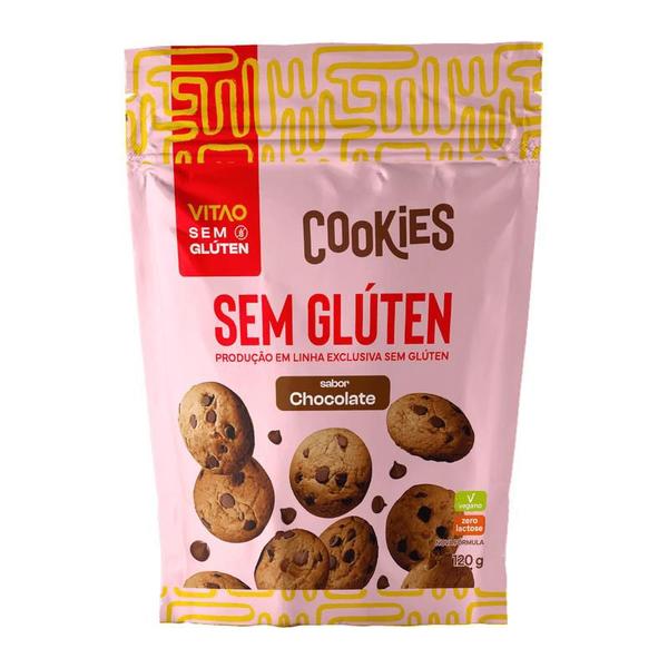 Cookie sem glúten sabor cacau 120g - Vitao - un Imagem de Cookie sem glúten sabor cacau 120g - Vitao - un