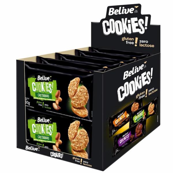 Imagem de Cookies Belive Castanha (Sem Gluten & Sem Leite) 80G (20 Un)