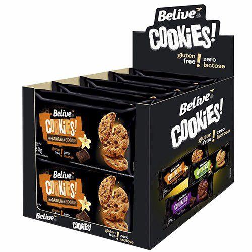 Cookies Belive Zero Lactose Baunilha & Chocolate 10 pcts de 80g cada Imagem de Cookies Belive Zero Lactose Baunilha & Chocolate 10 pcts de 80g cada