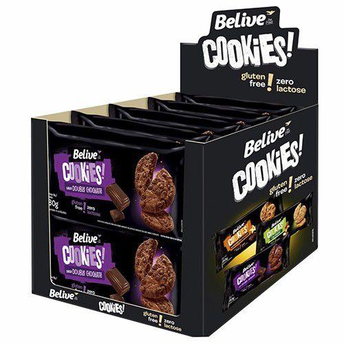 Imagem de Cookies Belive Zero Lactose Double Chocolate 10 pcts de 80g cada