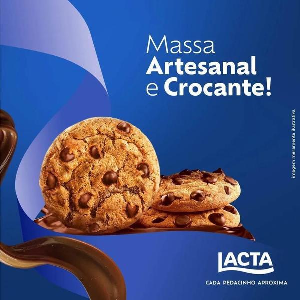 Imagem de Cookies Chocolate Ao Leite Lacta Kit 10 Pacotes De 80G