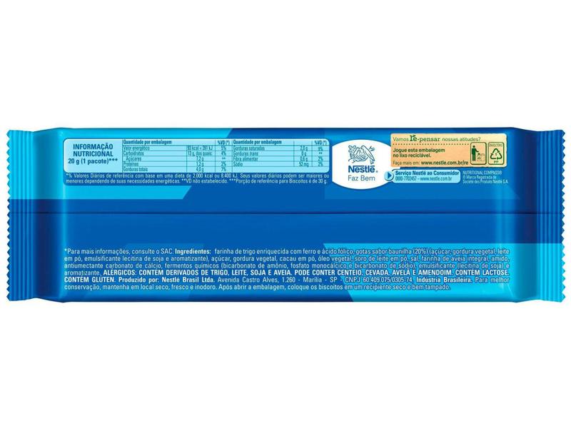 Cookies Chocolate Negresco Nestlé 60g Imagem de Cookies Chocolate Negresco Nestlé 60g
