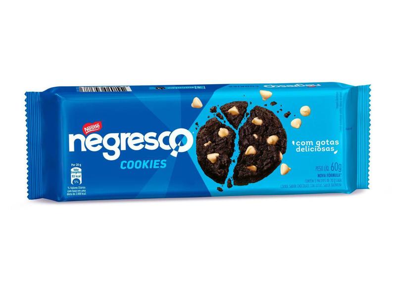 Cookies Chocolate Negresco Nestlé 60g Imagem de Cookies Chocolate Negresco Nestlé 60g