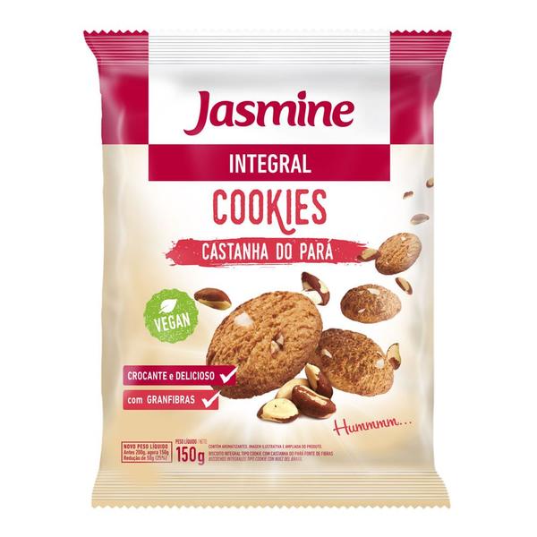 Cookies Integrais Castanha Do Pará Orgânico Jasmine 120g Imagem de Cookies Integrais Castanha Do Pará Orgânico Jasmine 120g
