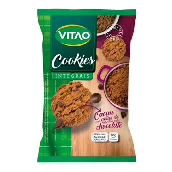 Cookies Integrais Vitao Cacau 80g Imagem de Cookies Integrais Vitao Cacau 80g
