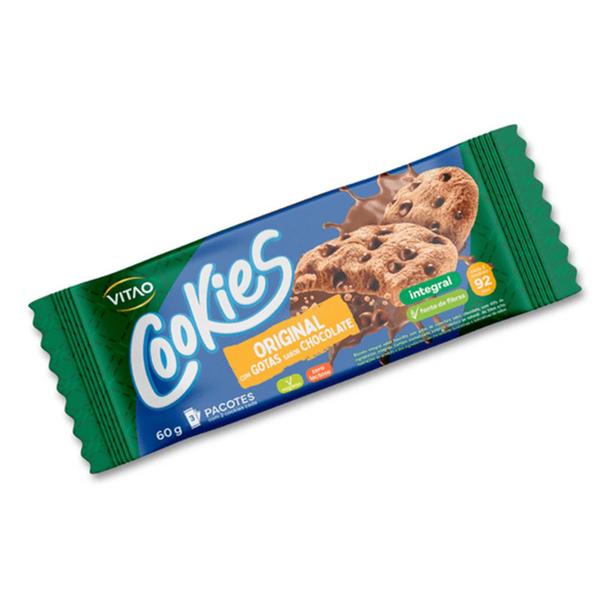 Imagem de Cookies Integral Tradicional Gotas de Chocolate 60g - Vitao