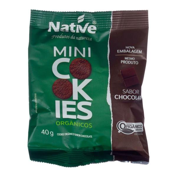 Cookies Orgânico Native Sabor Chocolate 40g Imagem de Cookies Orgânico Native Sabor Chocolate 40g