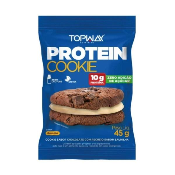 Imagem de Cookies topway com proteina baunilha 10x45g