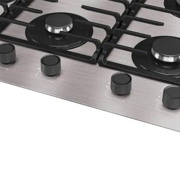 Imagem de Cooktop 05 Bocas a Gás Tripla Chama MCG5BL Prata Bivolt Mueller