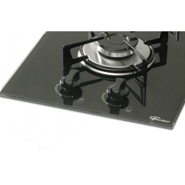 Imagem de Cooktop 2 Bocas Fischer com Mesa de Vidro