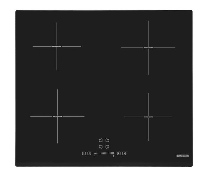 Imagem de Cooktop 4 Áreas Elétrico por Indução Vitrocerâmico Square Slider B 4EI 60 Touch Tramontina 94751/221