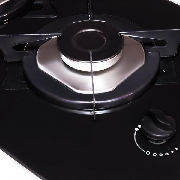 Imagem de Cooktop 4 Bocas à Gás Mesa de Vidro Temperado 6mm Fogatti