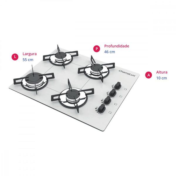 Imagem de Cooktop 4 Bocas Chamalux GLP 64