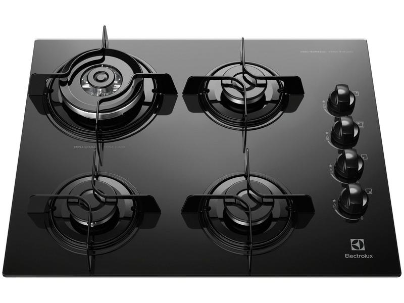 Imagem de Cooktop 4 Bocas Electrolux a Gás GLP Preto