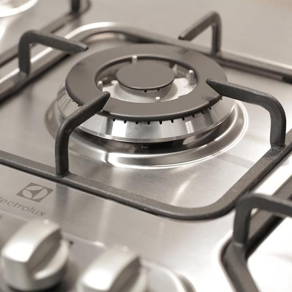 Imagem de Cooktop 4 Bocas Electrolux a Gás GT60X com Tripla Chama e Mesa Inox Bivolt