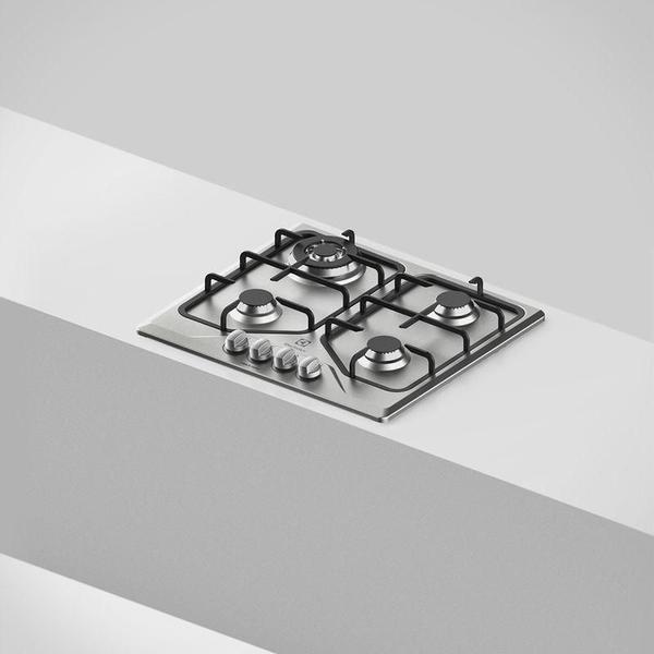 Imagem de Cooktop 4 bocas Electrolux a Gás Inox (GT60X) - Bivolt