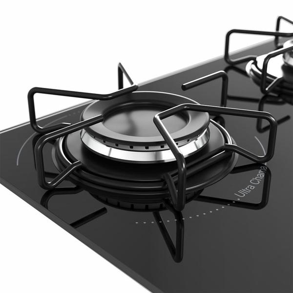 Imagem de Cooktop 4 Bocas Mueller com Queimador Ultra Chama Preto