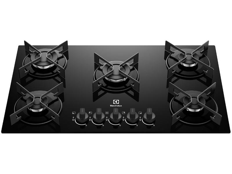 Cooktop 5 Bocas a Gás GLP Electrolux Mesa de Vidro Preto Acendimento Automático Efficient ... Cooktop 5 Bocas a Gás GLP Electrolux Mesa de Vidro Preto Acendimento Automático Efficient ...