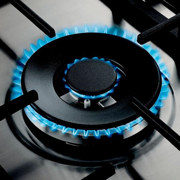 Cooktop 5 bocas Brastemp Gourmand Inox com duplachama e trempe com