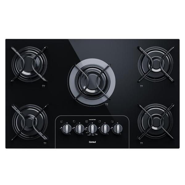 Imagem de Cooktop 5 bocas Consul com controle fácil e acendimento automático - CD075AE