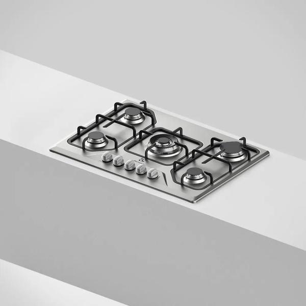 Imagem de Cooktop 5 Bocas Electrolux A Gás Inox Tripla (Gt75X) -Bivolt