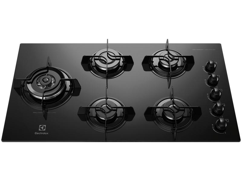 Imagem de Cooktop 5 Bocas Electrolux a Gás Preto