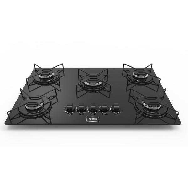 Imagem de Cooktop 5 Bocas Mega Chama Realce Preto