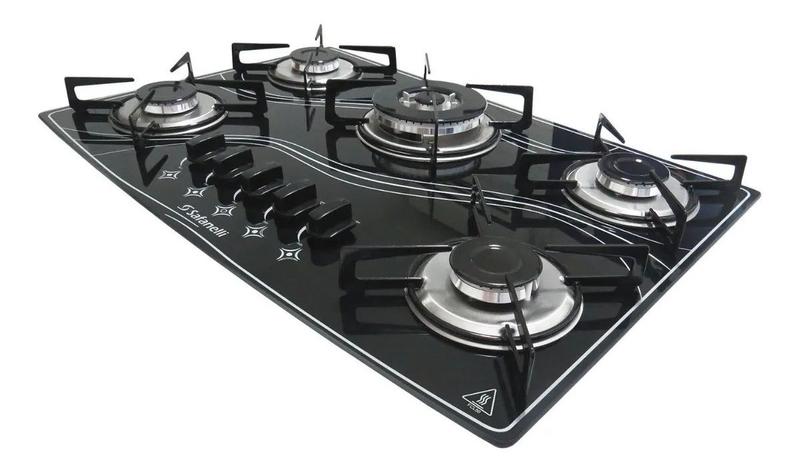 Imagem de Cooktop 5 Bocas Tripla Depurador De Embutir 60cm Safanelli