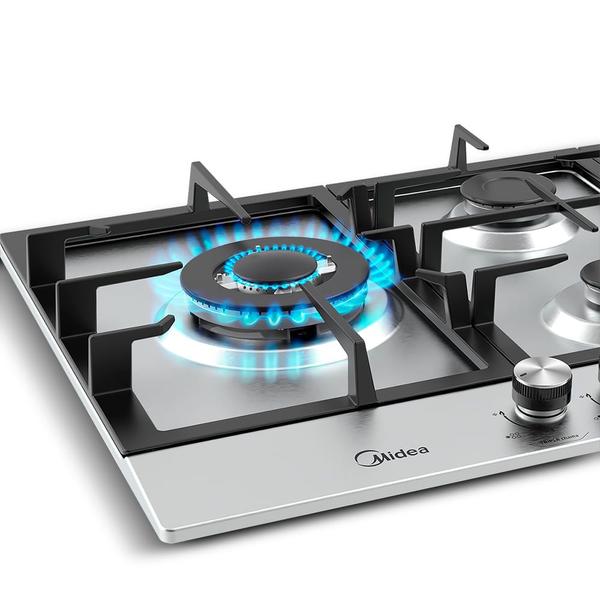 Imagem de Cooktop 5 Bocasa GásInoxcom Mega Chama Midea