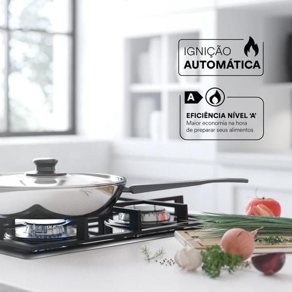 Imagem de Cooktop a Gás 04 Bocas EOS ECG04 Inox Bivolt