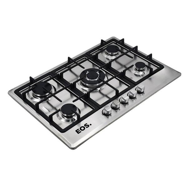 Imagem de Cooktop a Gás 05 Bocas EOS ECG05 Inox Bivolt