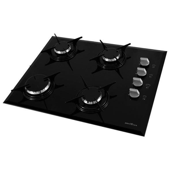 Imagem de Cooktop a Gás 4 Bocas Britania BCT4P Preto Bivolt