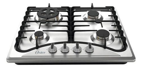 Imagem de Cooktop A Gas 4 Bocas Inox Semiprofissional 58x51cm - Oster