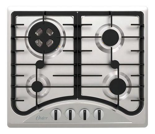 Imagem de Cooktop A Gas 4 Bocas Inox Semiprofissional 58x51cm - Oster