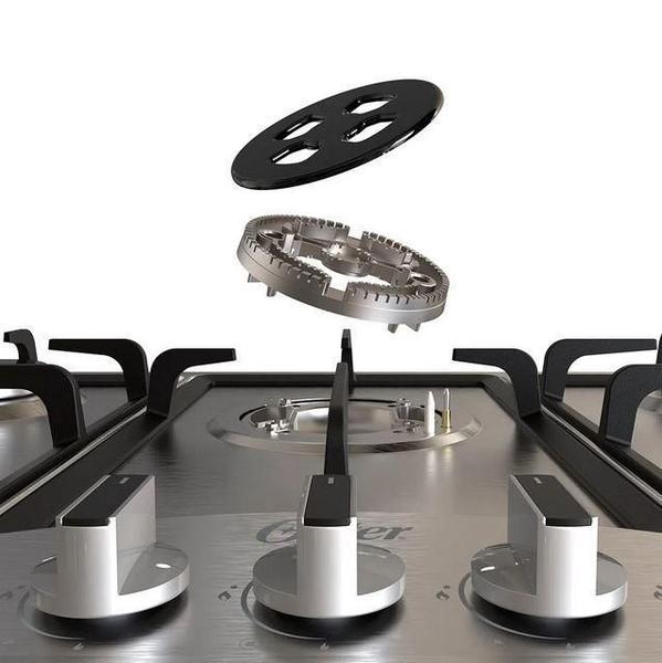 Imagem de Cooktop A Gás 5 Bocas Semiprofissional Bivolt Oster Otop701