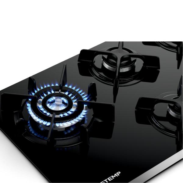 Imagem de Cooktop a Gás 5Q Brastemp Eclipse Collection Preto Bivolt BDD86APUNA