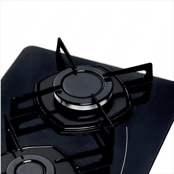 Imagem de Cooktop à Gás Braslar Pop 2 Bocas Mesa Vidro Super-Automático-Preto  