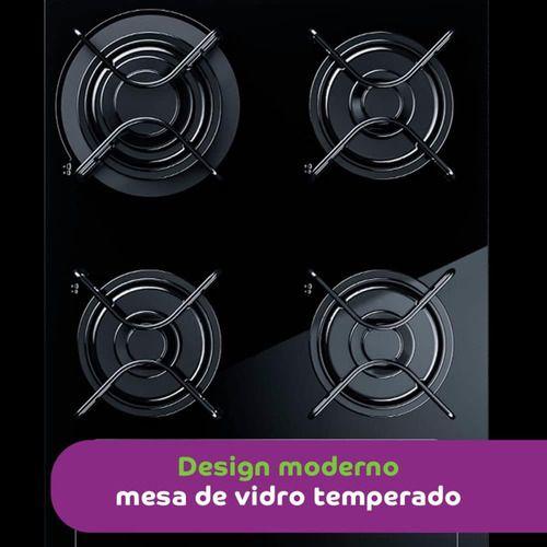 Imagem de Cooktop À Gás Cônsul Cd060 - 4 Bocas, Acendimento Automático