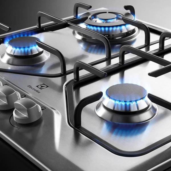 Imagem de Cooktop à Gás Electrolux 4 Bocas Tripla Chama Mesa Inox Bivolt GT60X 