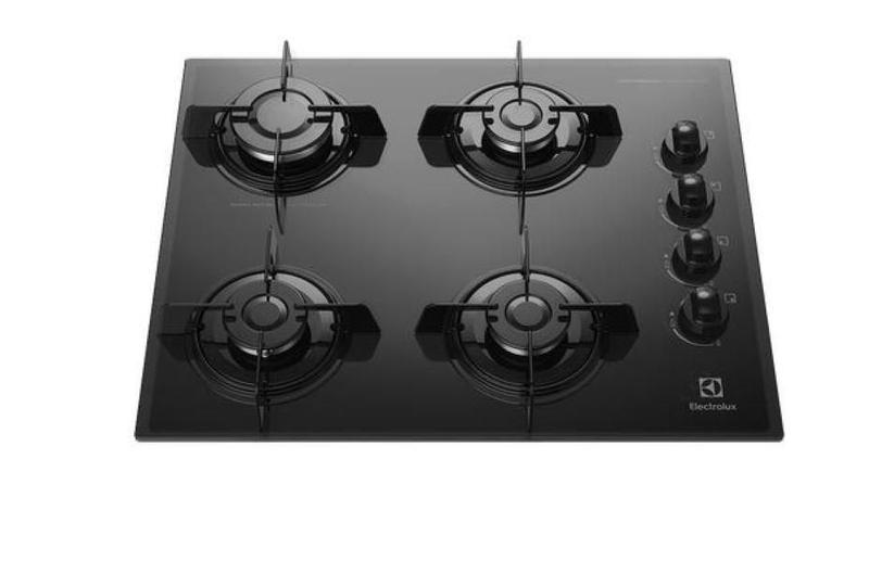 Imagem de Cooktop À Gás Electrolux Ke4Gp 4 Bocas Em Vidro Temperado