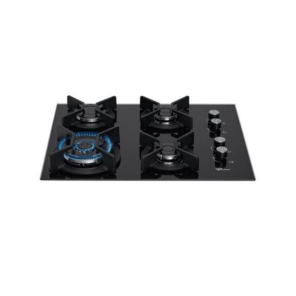 Imagem de Cooktop à Gás em Vidro Preto Fischer 4 Bocas - "110V/220V"