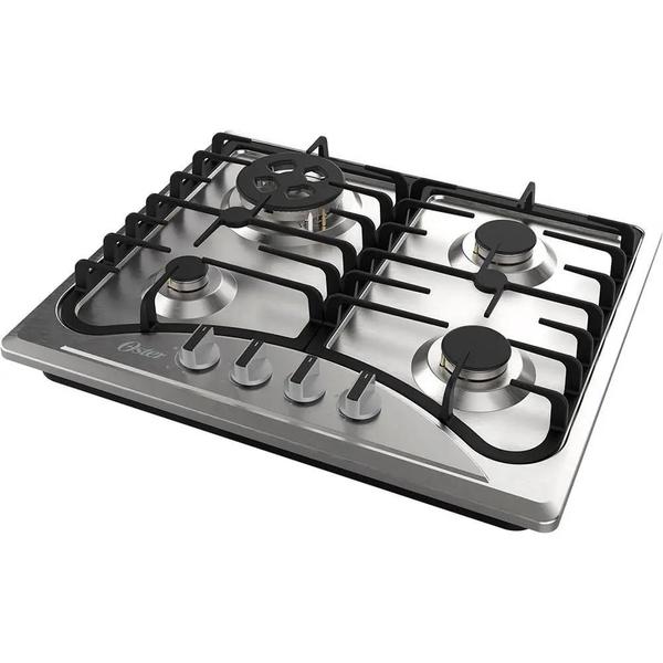 Imagem de Cooktop a Gás Inox 4 Bocas Oster Semi OTOP601 - Bivolt