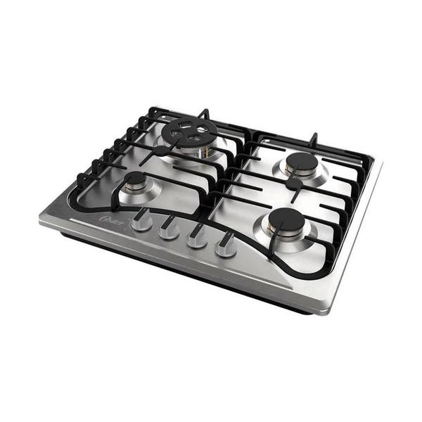 Imagem de Cooktop A Gás Inox 4 Bocas Oster Semiprofissional Otop601