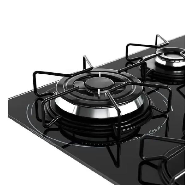 Imagem de Cooktop a Gás Mueller 4 Bocas Tripla Chama Preto MCG134BG1  Bivolt