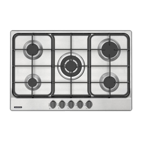 Imagem de Cooktop A Gás Tramontina Penta Ff 5Gx Tri 75 Aço Inox Bivolt